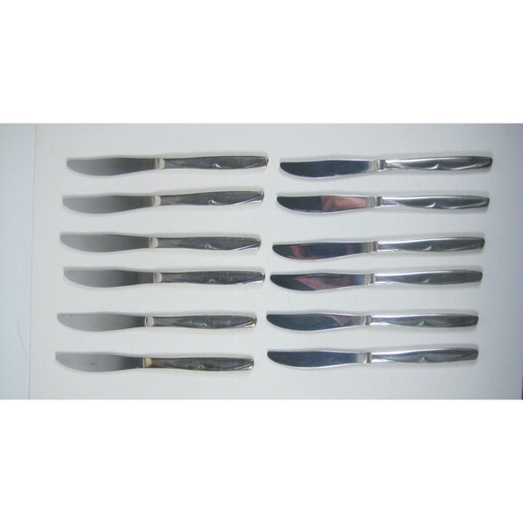 Concept Pattern 1957 Set of 12 Vintage Stainless Steel Butter Knives Knife - Picture 2 of 5
